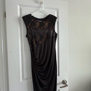 Ladies Size 8 Anne Klein Black Formal Dress Elegant
